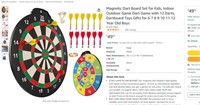 Magnetic Dart Board Set for Kids, Indoor Outdoor