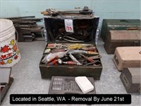 LOT, ASSORTED HAND TOOLS IN THIS SECTION