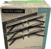 2-pack Of 3 Foster Grant Design Optics +1.75