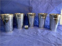 Metal French Buckets,11"T, Qty:5