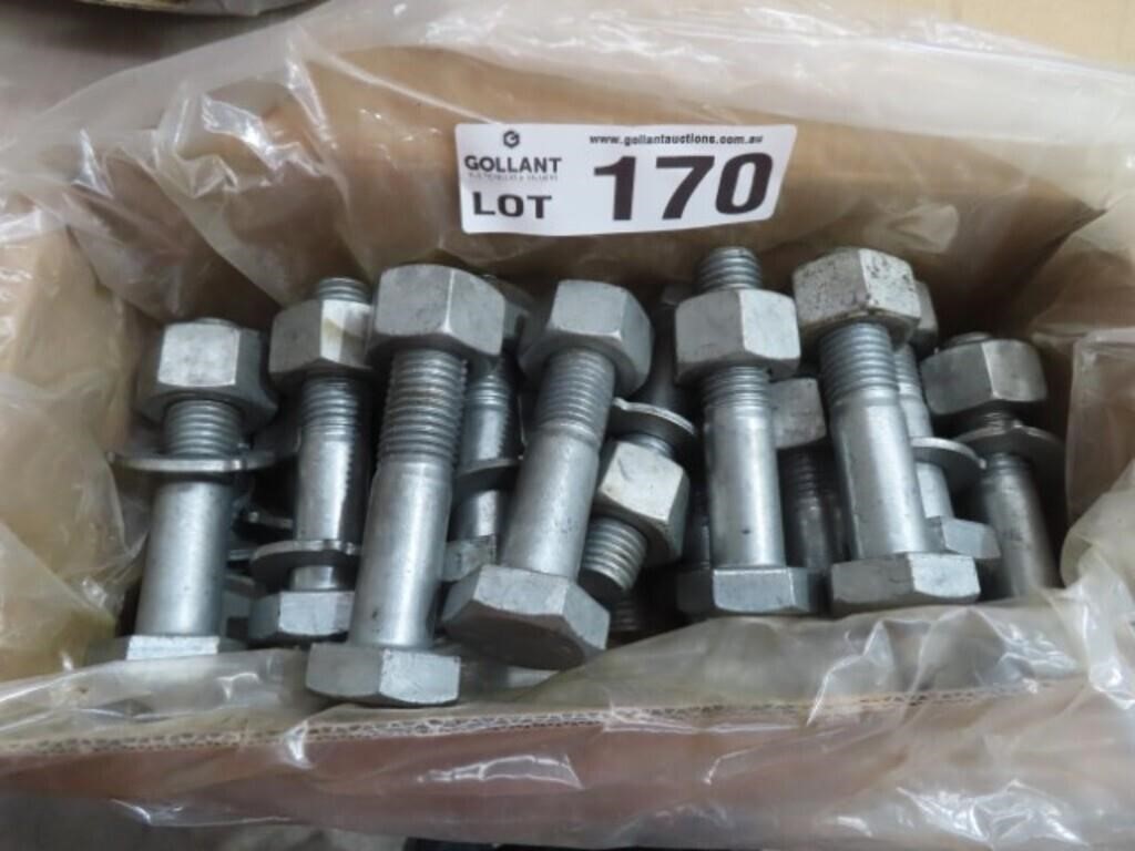 20 x M2h x 110 Galvansied Structured Assembly Bolt