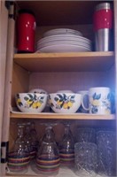 F - GLASSWARE, BOWLS, MUGS, PLATES (K26)