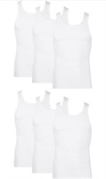 6Pcs Size Large Hanes Mens Tagless ComfortSoft