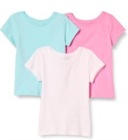 3Pcs Size 9 Amazon Essentials Girls Short-Sleeve