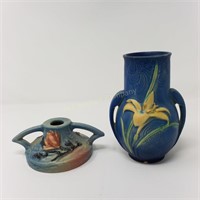 (2) Roseville Pottery-Vase As Is