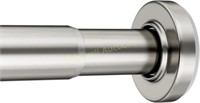 AmazerBath Shower Rod  31-75 Inches  Nickel