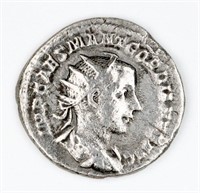 238-239 A.D. SILVER ANCIENT ROMAN COIN