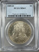1885-O Silver Morgan Dollar PCGS MS63