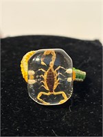 Scorpion in Resin Ring