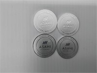 (4) 1 ozt silver rounds .999 silver