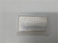 10 oz .999 fine silver bar (flag)