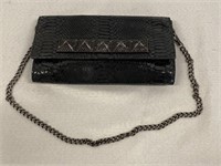 Micheal Kors Python-Embossed Clutch Bag