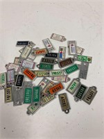 War Amps key tags 1952 to 1992 assorted