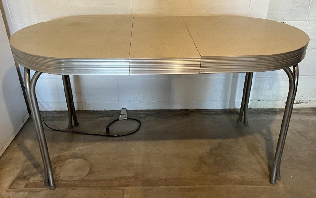 MCM Formica top table 59 1/2”x30”x 31”