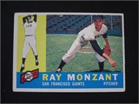 1960 TOPPS #338 RAY MONZANT SF GIANTS