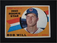 1960 TOPPS #147 BOB WILL STAR ROOKIE CUBS