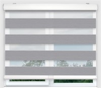 FOIRESOFT 32X64IN GREY ROLLER ZEBRA BLINDS