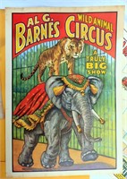 1960 Repop of 4 Old Circus Posters