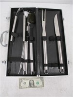 PFS BBQ Grill Set in Nice Case - As Shown
