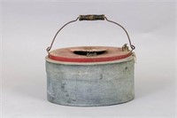 Vintage Minnow Bucket with Denim Cover, &