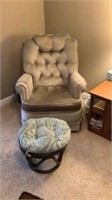Swivel Rocking Chair and Ottoman