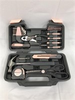 Hyper Tough 39-Piece Household Tool Set, Pink