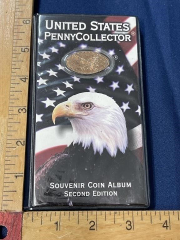 Pressed penny coin album Souvenir