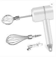 NEW! USB Rechargeable Hand Mixer Stainless Steel
