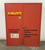 Metal Hilti Supply Cabinet w/ Key