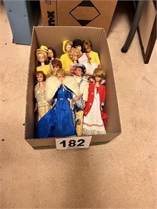 Box Of Vintage Barbies(LR)