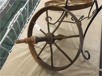 OLD IRON CART WHEEL