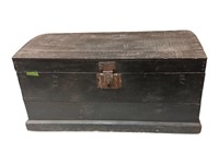 Early Painted Wooden Trunk