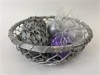 Kitchen Components Metal Basket w/ Deco