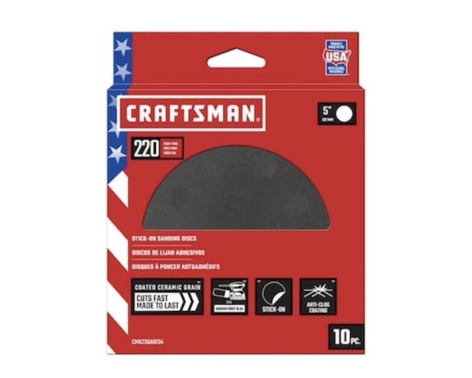 CRAFTSMAN 5 In Ceramic Alumina Disc Sandpaper