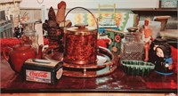 Ice Bucket, Tray, Coca Cola Tin, Tea Pot