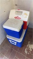 3 Coolers, Coleman and Igloo Playmate