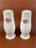Rose China Salt and Pepper Shakers