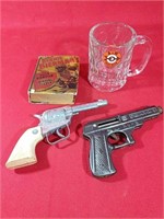 Vintage Toy Guns, Root Beer Mug & Book