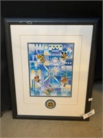 Framed Enamel Disney Pin Collage: