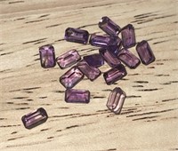 4.99 CTS Amethyst Gemstones in Gem Jar