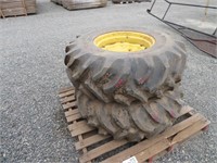 (2) Tractor Tires & Rims