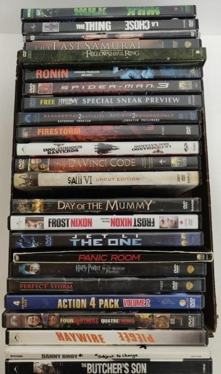 Assorted Dvds incl Hulk, Haywire, the Davinci