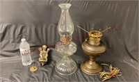 Vintage / Antique Lamp Part & Oil Lamps