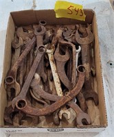 Box lot- misc wrenches