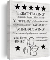 Funny Toilet Poster  12 X 15 inch