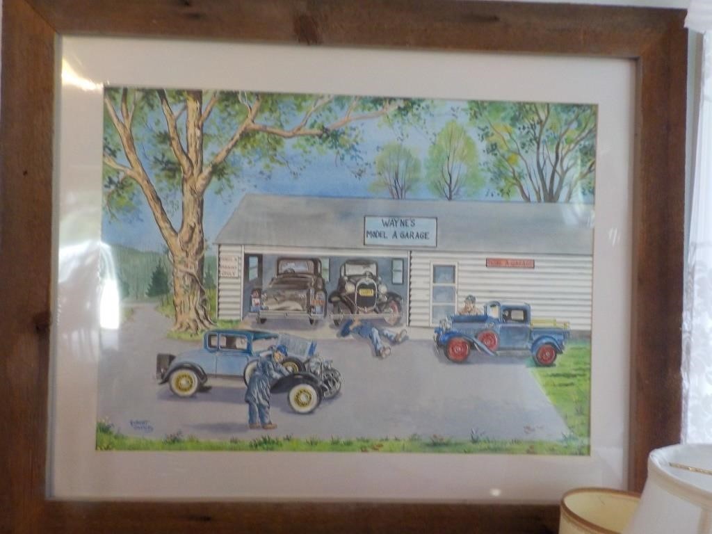 Picture Wayne's Model A Garage by Albert Ondush