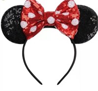 O576  Gifts by RD Sequin Minnie Ear Headband