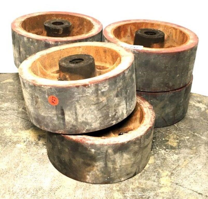 Heavy Metal Railroad Cart Wheels