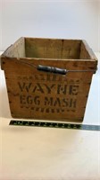 Antique Egg Crate Carrier Egg Wayne Mash