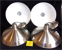 4 metal ceiling light fixtures #2.